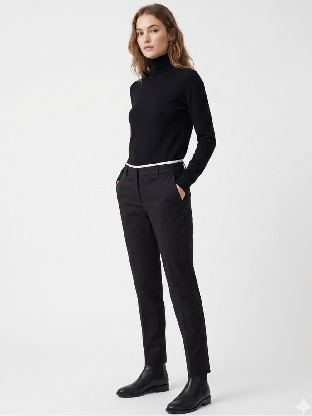 Sportmax by Max Mara Black Slim Tailored Trousers Size 2 / IT 36 Luxury Office